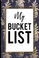 My Bucket List: Gold Pineapple Gold Blue Frames Journal Bucket List 1692765620 Book Cover