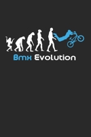 BMX Evolution: Notebook/Diary/Organizer/120 checked pages/ 6x9 inch 1704864720 Book Cover