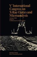 Vth International Congress on X-Ray Optics and Microanalysis / V. Internationaler Kongress Fur Rontgenoptik Und Mikroanalyse / Ve Congres International Sur L'Optique Des Rayons X Et La Microanalyse 3662228459 Book Cover