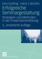 Erfolgreiche Seminargestaltung: Strategien Und Methoden in Der Erwachsenenbildung 3531163450 Book Cover