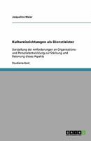 Kultureinrichtungen als Dienstleister 3640422996 Book Cover