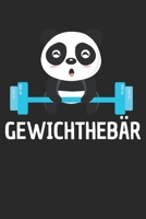 Gewichthebär: Fitnesstracker Workoutplan Gym Notizbuch A5 I Bodybuilding I Sport I Training I Gewichtheben I Fitness I Gym I Kinder I Ohne App und Handy (German Edition) 1672037670 Book Cover