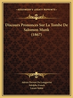 Discours Prononca(c)S Sur La Tombe de Salomon Munk 2012397042 Book Cover