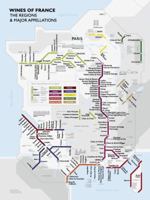 Metro Wine Map of France 1936880040 Book Cover