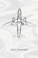 DAILY PLANNER WEEKLY CALENDAR: Retro Lover Organizer Undated - Blank 52 Weeks Monday to Sunday -120 Pages- Aviation Notebook Journal Plane - Airplane To-Do List for Vintage Lover & 90s Kids 1674591926 Book Cover