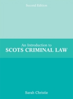 An Introduction to Scots Criminal Law 1845860837 Book Cover