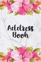Address Book: Cute Pink Floral Address Book with Alphabetical Organizer, Names, Addresses, Birthday, Phone, Work, Email and Notes 1081316519 Book Cover