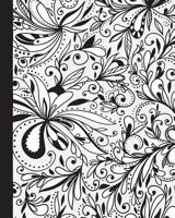 Journal: Color Your Own Cover Lined Journal with Doodle Floral Swirls 1073542769 Book Cover