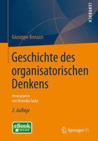 Geschichte Des Organisatorischen Denkens: Herausgegeben Von Veronika Tacke 3658025050 Book Cover
