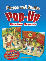 Horse and Stable Pop-Up Sticker Scenes 0486486885 Book Cover