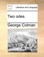 Two odes. 1170553311 Book Cover