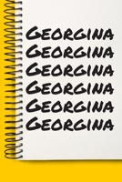 Name Georgina A beautiful personalized: Lined Notebook / Journal Gift, Notebook for Georgina,120 Pages, 6 x 9 inches, Gift For Georgina, Personal Diary, Georgina, Personalized Journal, Family Notebook 1677032928 Book Cover