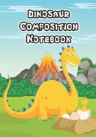Dinosaur Composition Book: 7" x 10" | 109 Pages 1698817460 Book Cover