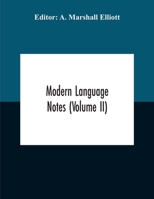 Modern Language Notes 9354188362 Book Cover