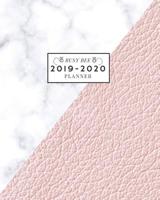 2019-2020: Weekly and Monthly Academic Calendar/Agenda July 2019 - June 2020 Faux Pink Leather and White Marble 1097178102 Book Cover