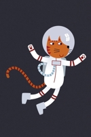 Notes: A Blank Sketchbook with Ginger Cat Astronaut Cover Art 1697515673 Book Cover