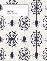 Halloween Spider Webs Composition College Ruled (7.44 X 9.69) 200 Pages V2 1722898038 Book Cover