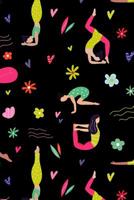 Yoga Pattern - Yoga Namaste Health Meditation Yogi 35: Graph Paper 5x5 Notebook for for Yoga Lovers 1099607906 Book Cover