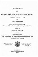 Grundriss Zur Geschichte Der Deutschen Dichtung Aus Den Quellen 374367565X Book Cover