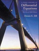 A First Course in Differential Equations: The Classic Fifth Edition 0534373887 Book Cover