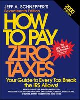 How to Pay Zero Taxes: 2000 Edition (How to Pay Zero Taxes, 2000) 0071352465 Book Cover