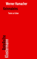 Keinmaleins. Texte zu Paul Celan 3465043766 Book Cover