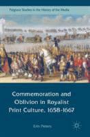 Commemoration and Oblivion in Royalist Print Culture, 1658-1667 (Palgrave Studies in the History of the Media) 3319504746 Book Cover