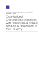 Organizational Characteristics Associated with Risk of Sexual Assault and Sexual Harassment in the U.S. Army 1977406882 Book Cover