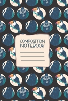 Composition Notebook: Exotic Animal Jungle Parrot Panther Gorilla Lined Journal Composition Notebook - 6x9 - 120 Pages 1703995457 Book Cover