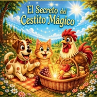 El secreto del cestito mágico: Un cuento de valores sobre la amistad, los animales y el cariño de una abuela (Spanish Edition) B0GKXB5P3D Book Cover