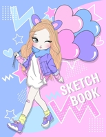 Sketchbook: Cute Twins Sister Ella and Ellie Character Sketchbook For 9-12 Year Old Girls ~ Blank Paper for Drawing,  Doodling or Sketching.(Volume 4) 1699757186 Book Cover