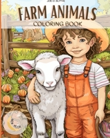 Farm Animals coloring book: Down on the Farm: A Colorful Journey with 50 Delightful Animals and More B0CNQWJBST Book Cover