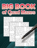 Big Book of Quad Mazes: 100 Quad maze puzzles and solutions for many hours of fun and entertainment for adults and teens B08NRZ94PJ Book Cover