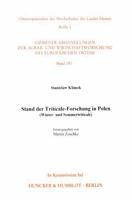 Stand Der Triticale-Forschung in Polen: (Winter- Und Sommertriticale) 3428076958 Book Cover