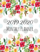 2019-2020 Monthly Planner:2019-2020 Yearly Planner and 24 months calendar planner Floral Design with journal notebook 035921214X Book Cover