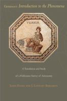 Geminos's "Introduction to the Phenomena": A Translation and Study of a Hellenistic Survey of Astronomy 069112339X Book Cover