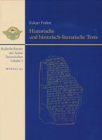 Historische Und Historisch-Literarische Texte 344705896X Book Cover