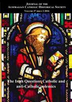 Journal of the Australian Catholic Historical Society. Volume 37 issue 2 1925872238 Book Cover