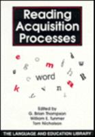 Reading Acquisition Processes (Language and Education Library) 1853591947 Book Cover