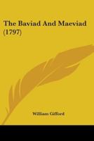 The Baviad, And M�viad 1241107327 Book Cover