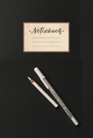 Notizbuch: liniert, 100 Seiten, DIN A5 Format, wei�es Papier, gl�nzendes Softcover f�r hochwertiges Design Notizheft - Tagebuch - Journal - Planer Cover: Schwarze Tafel Blackboard Wei�e Kreide Stifte  1692783653 Book Cover