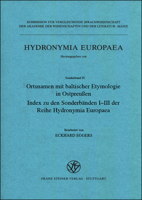 Ortsnamen Mit Baltischer Etymologie in Ostpreussen: Index Zu Den Sonderbanden I-III Der Reihe Hydronymia Europaea 3515088466 Book Cover