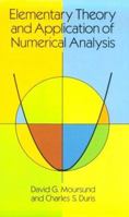 Elementary Theory and Application of Numerical Analysis 048665754X Book Cover