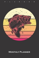 Predator Fishing Monthly Planner: Monthly Calendar (Daily planner with notes) for Anglers, fishermen and friends of fishing 1660055148 Book Cover