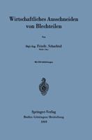 Wirtschaftliches Ausschneiden Von Blechteilen 3540023356 Book Cover