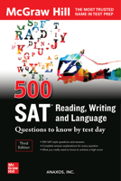 500 SAT Reading, Writing and Language Questions to Know by Test Day, Third Edition 1264277792 Book Cover