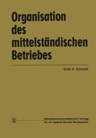 Organisation Des Mittelstandischen Betriebes 3409310223 Book Cover
