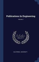 Publications In Engineering; Volume 2 134050359X Book Cover