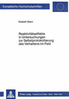 Reaktivitaetseffekte in Untersuchungen Zur Selbstprotokollierung Des Verhaltens Im Feld 3820494278 Book Cover