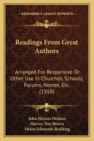 Readings From Great Authors 1164841734 Book Cover